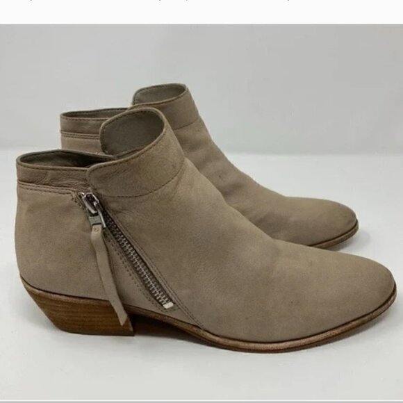 Sam Edelman Packer Brown Suede Ankle Zip Booties - Size 9 - Picture 4 of 8